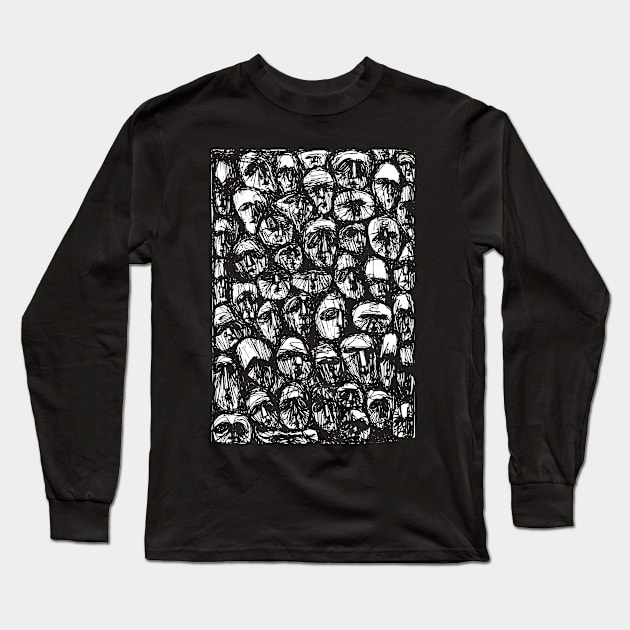 Ordaos - Abstract Drawing #6 Long Sleeve T-Shirt by MrBenny